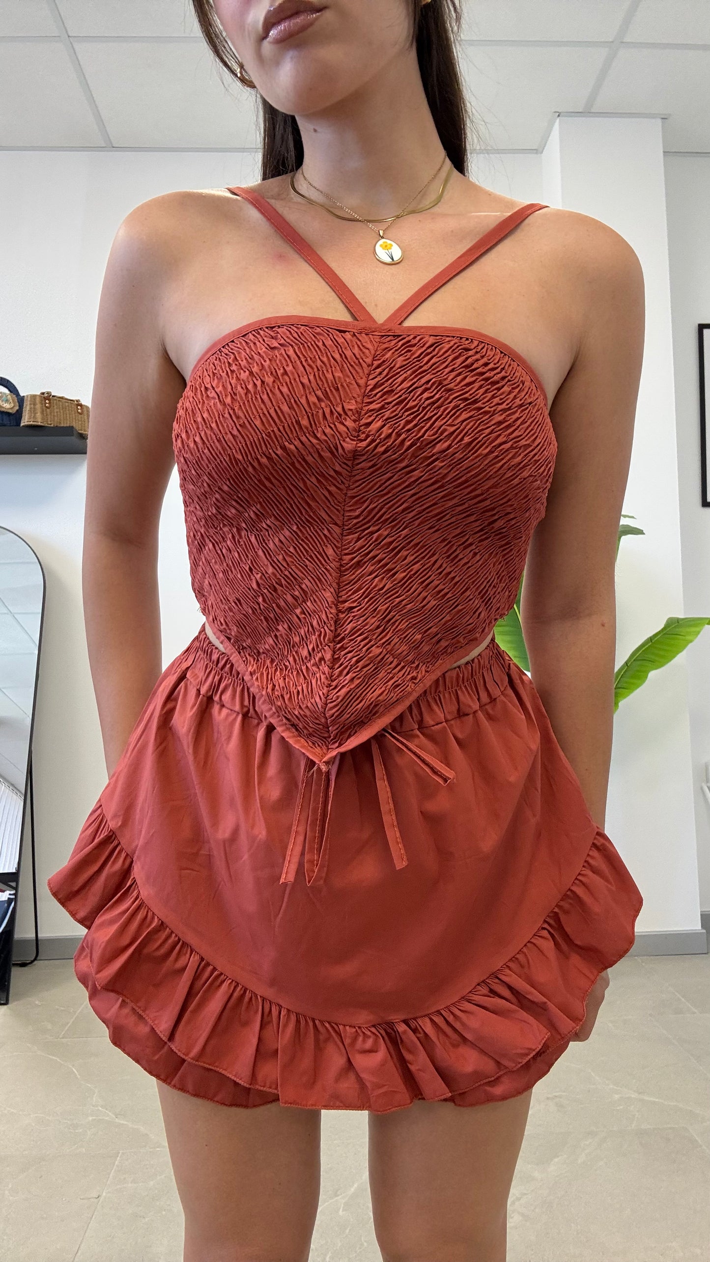 COORD SET 100% cotone “SANGRIA”