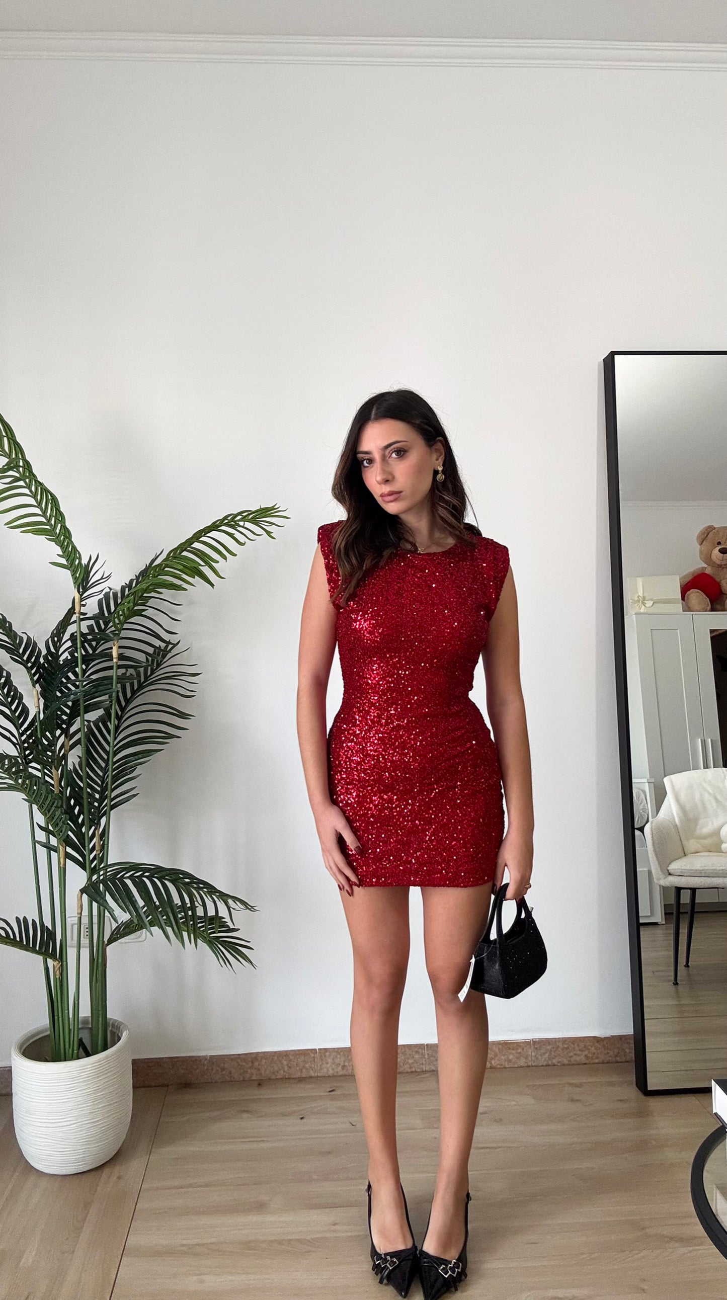 ABITO GIRO PAILLETTES