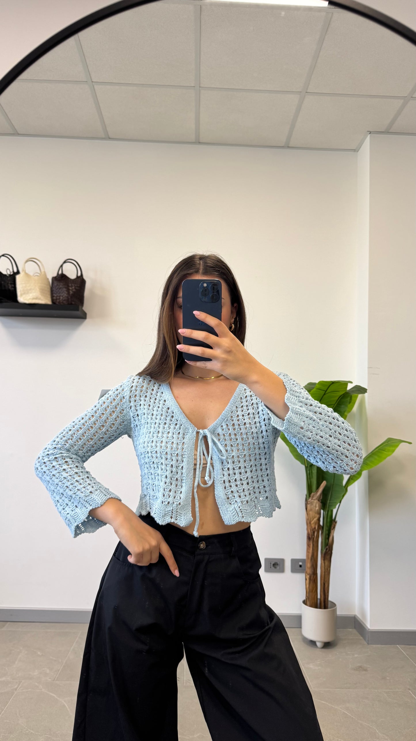 CARDIGAN IN FILO “SUN”
