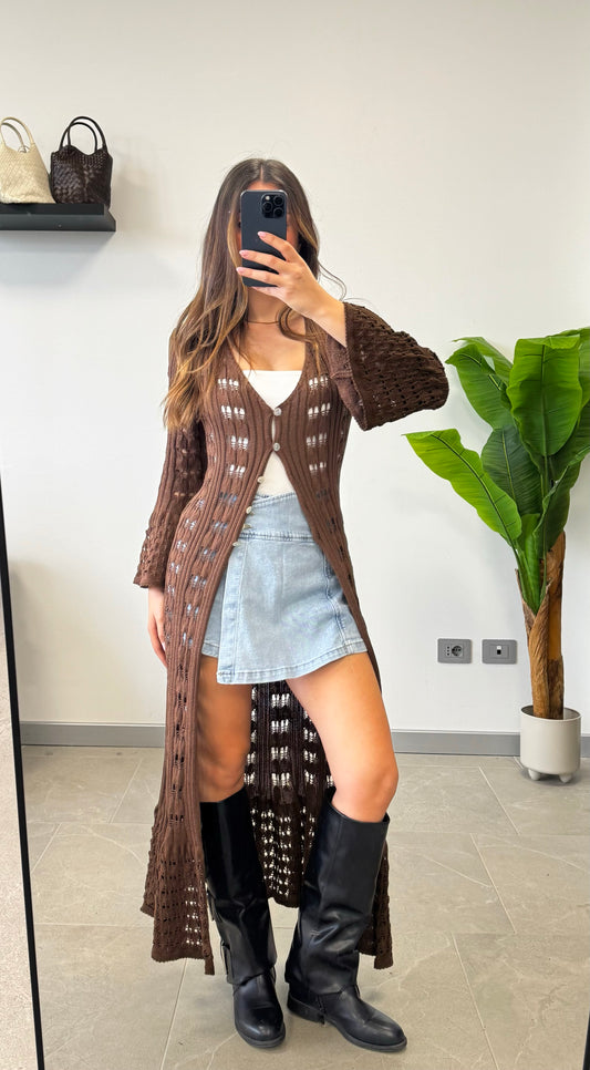 CARDIGAN LONG “IN FILO”