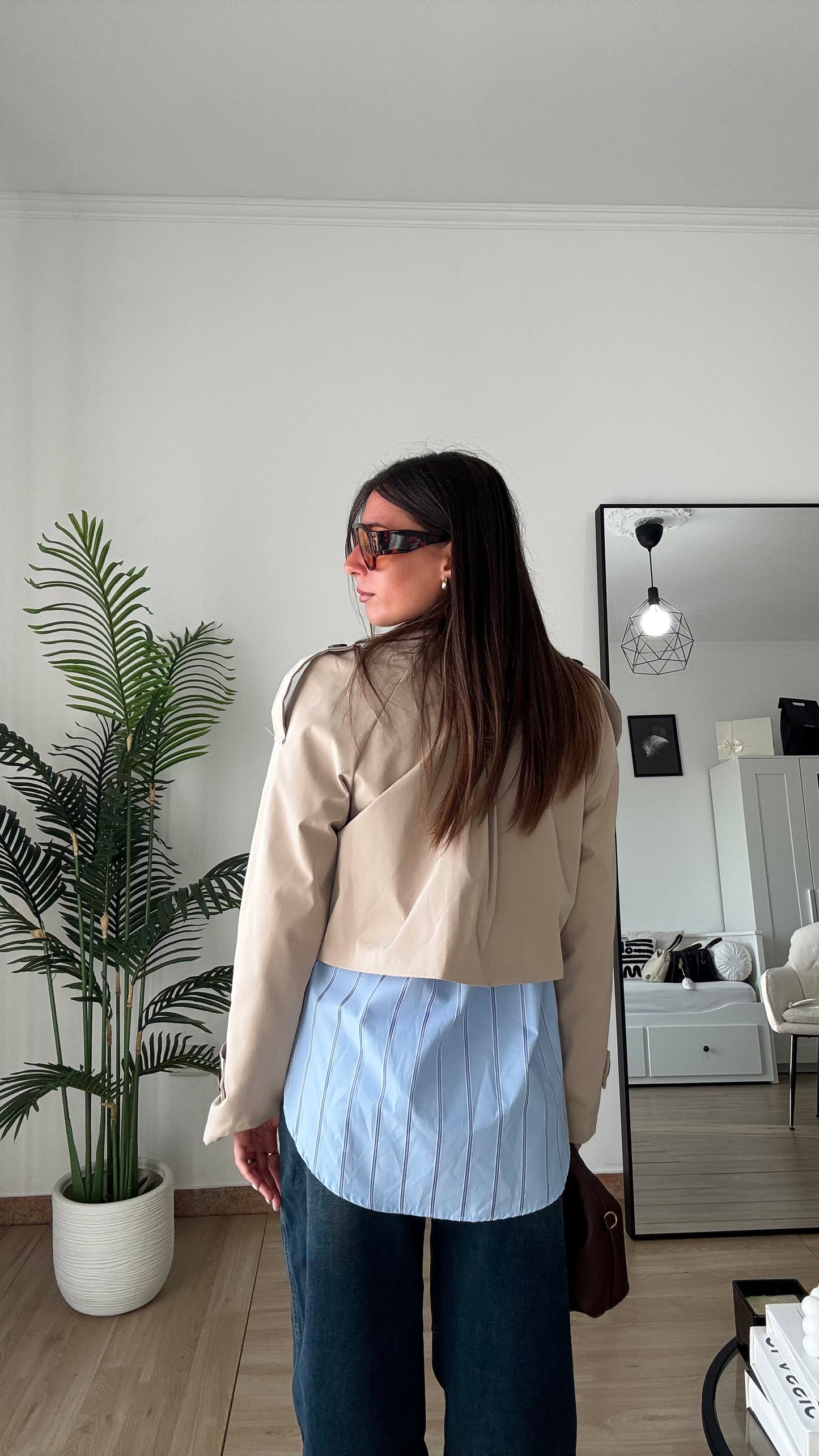 TRENCH CROP “COTONE”