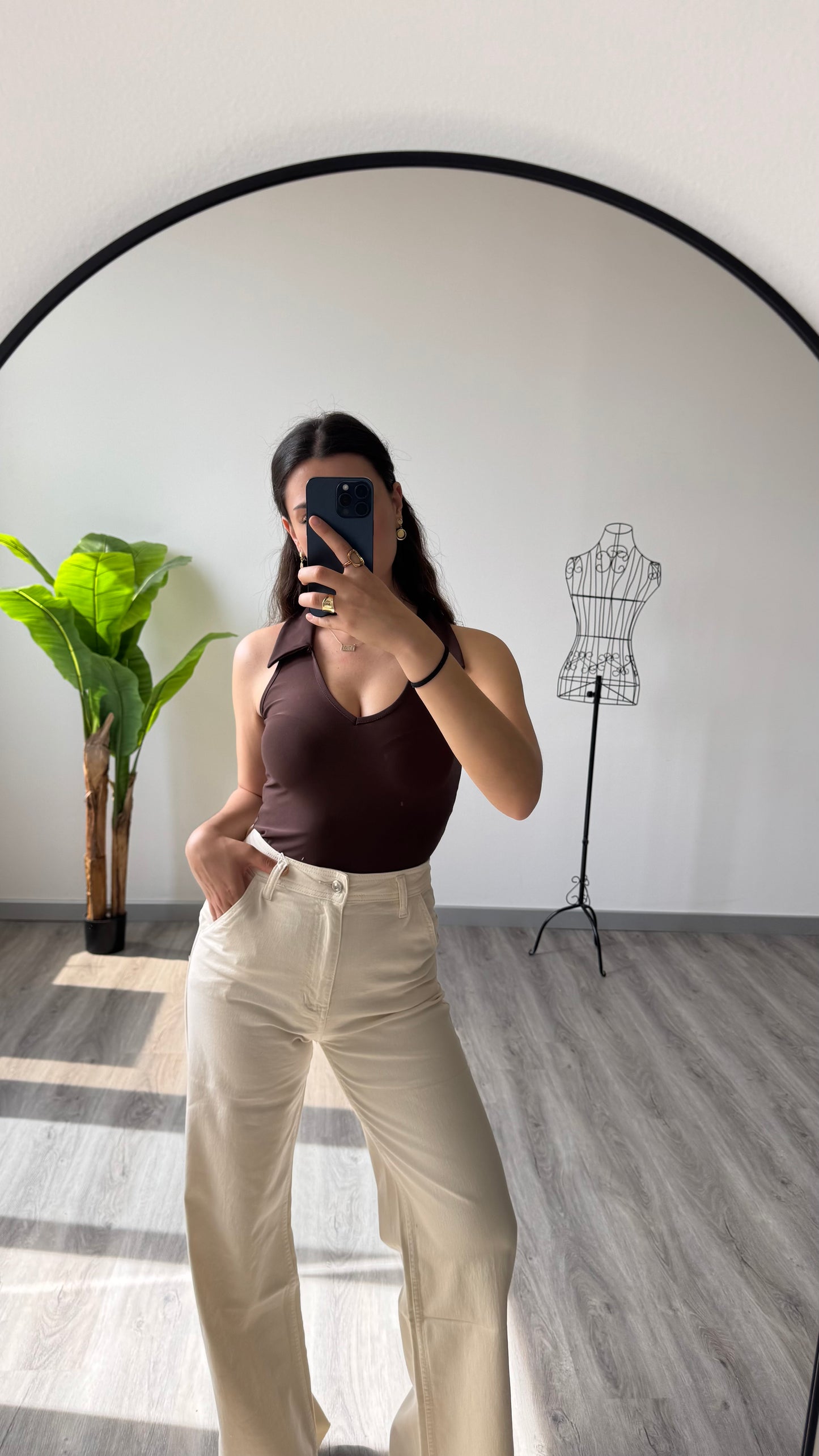 BODY SCOLLO CAMICIA