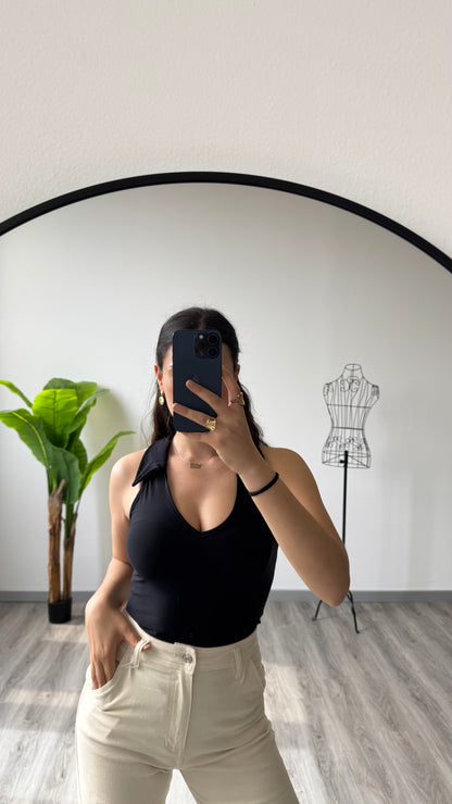 BODY SCOLLO CAMICIA