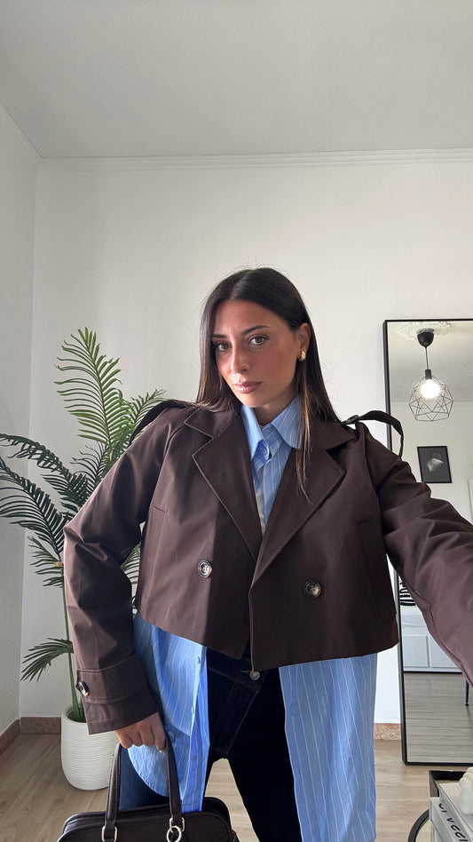 TRENCH CROP “COTONE”