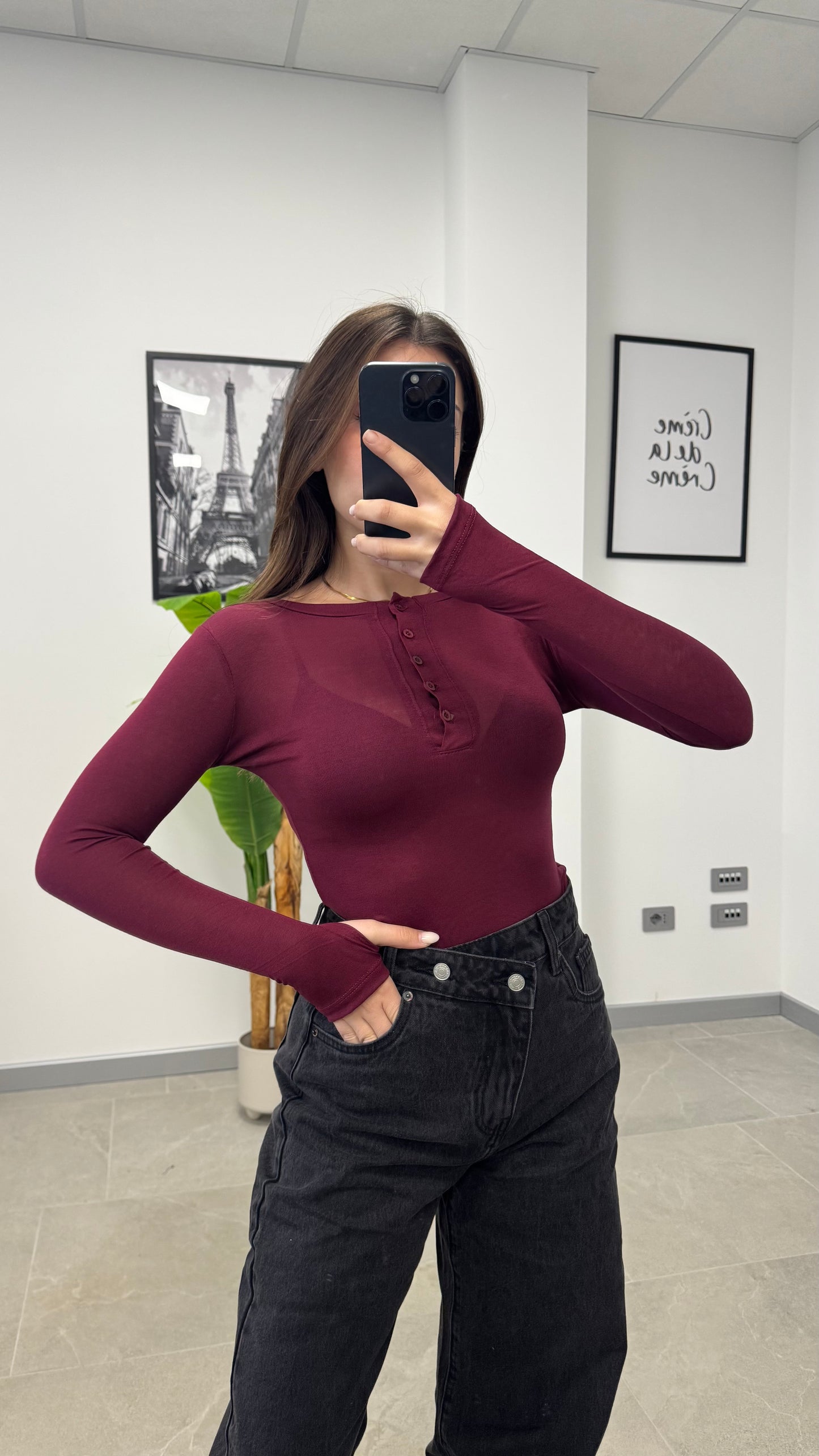 MAGLIA SEMI VELATA “BUTTON”