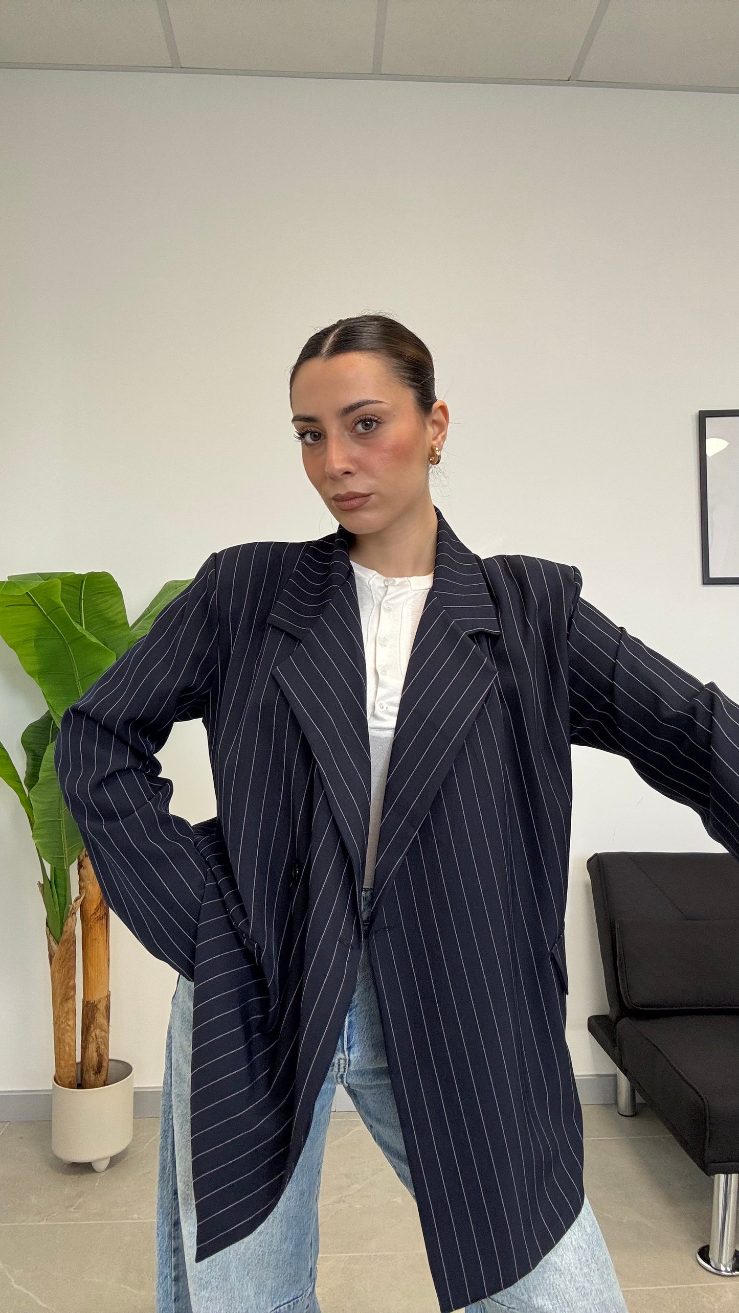 BLAZER OVER SIZE “GESSATO”