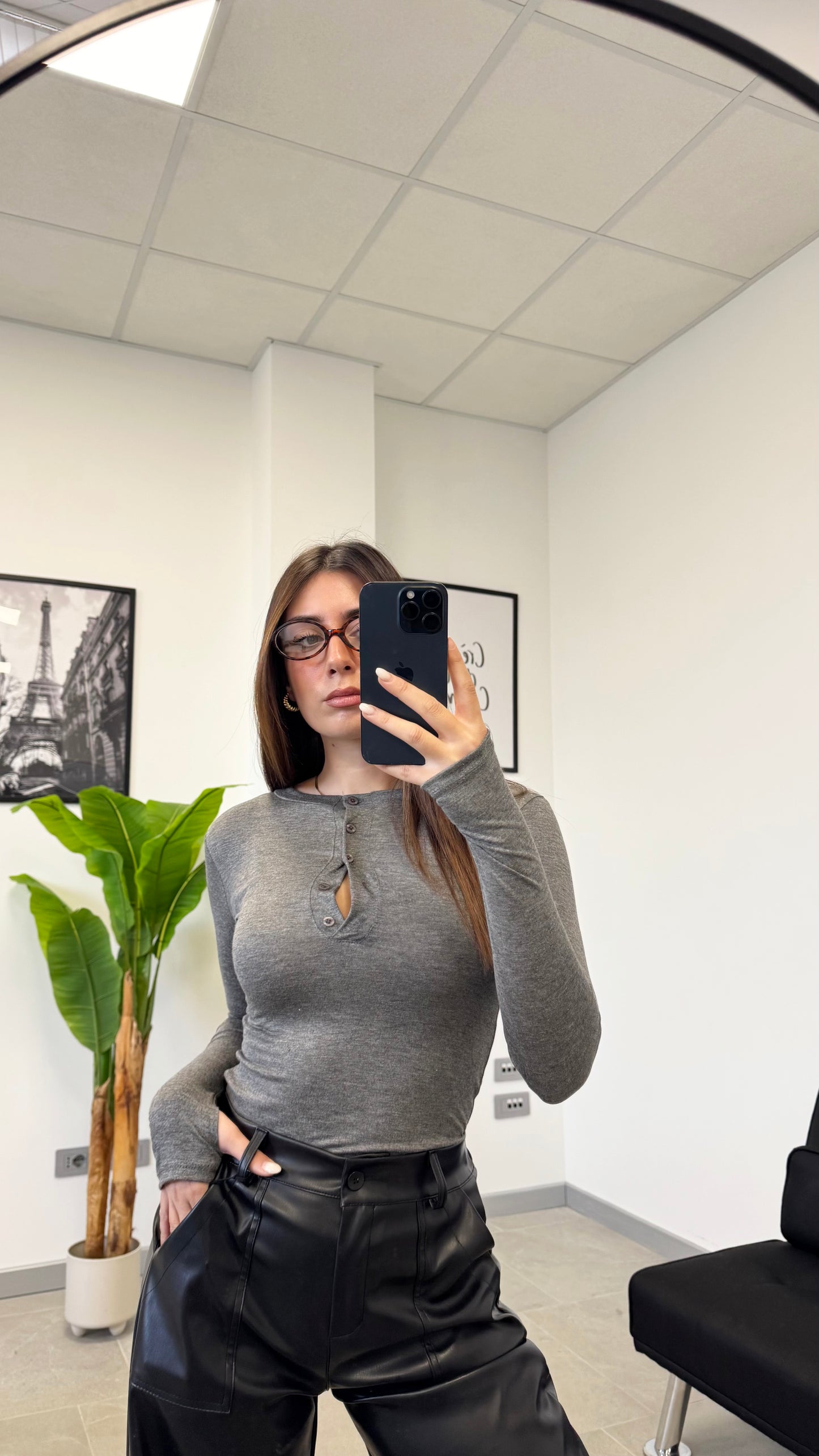 MAGLIA SEMI VELATA “BUTTON”