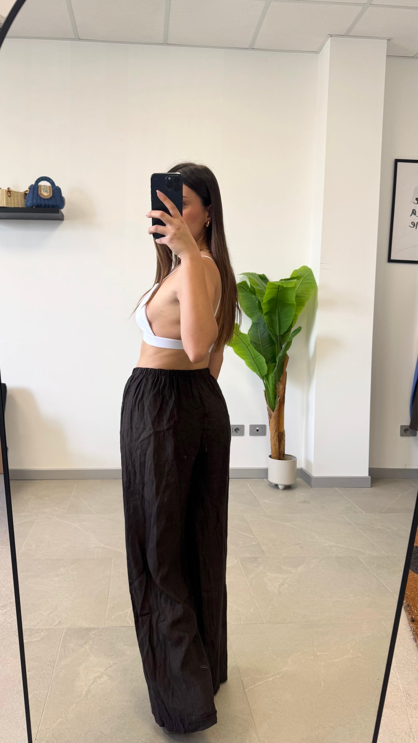 PANTALACCIO IN 100% LINO