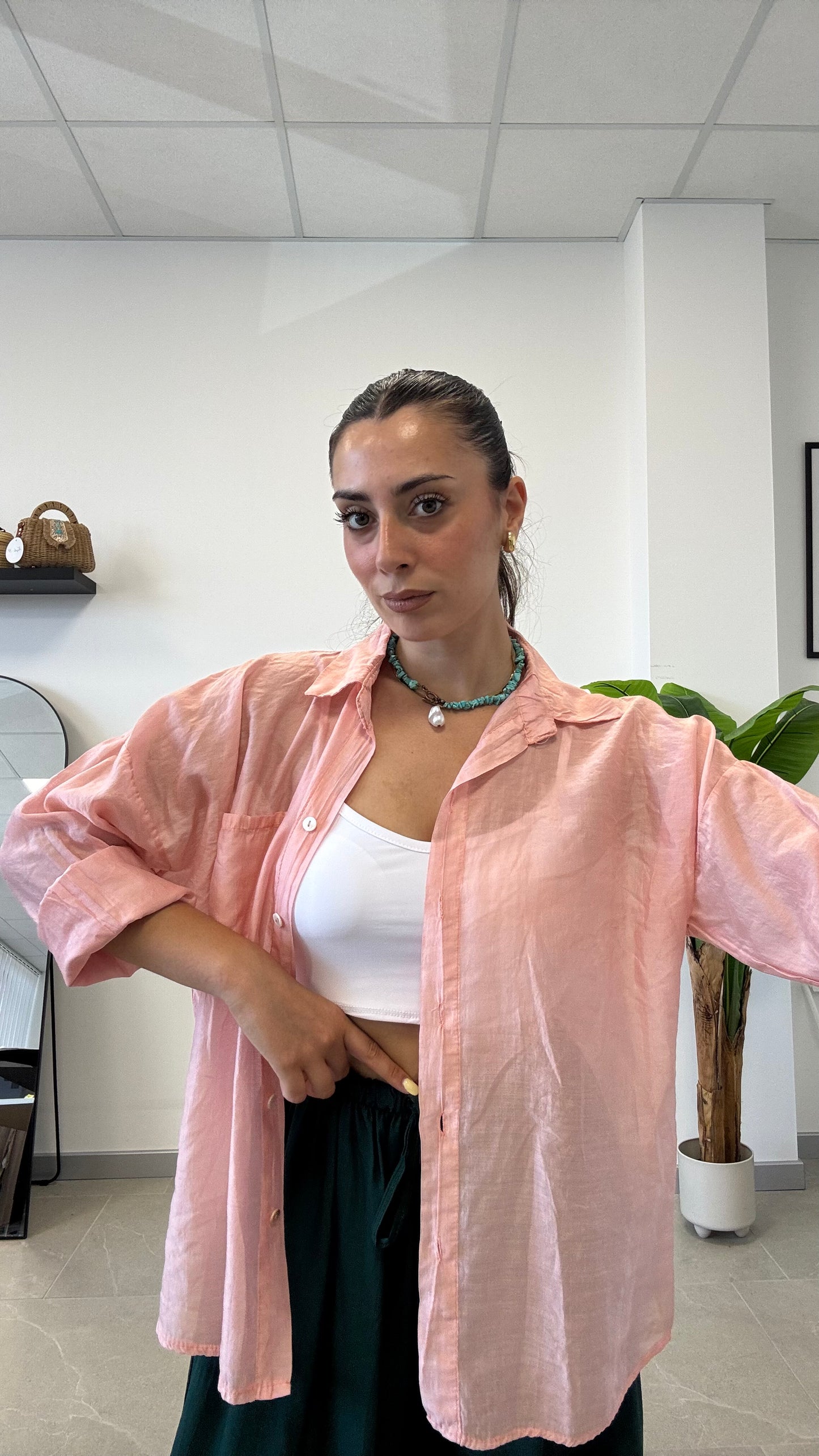 CAMICIA SEMI VELATA “SARAH”