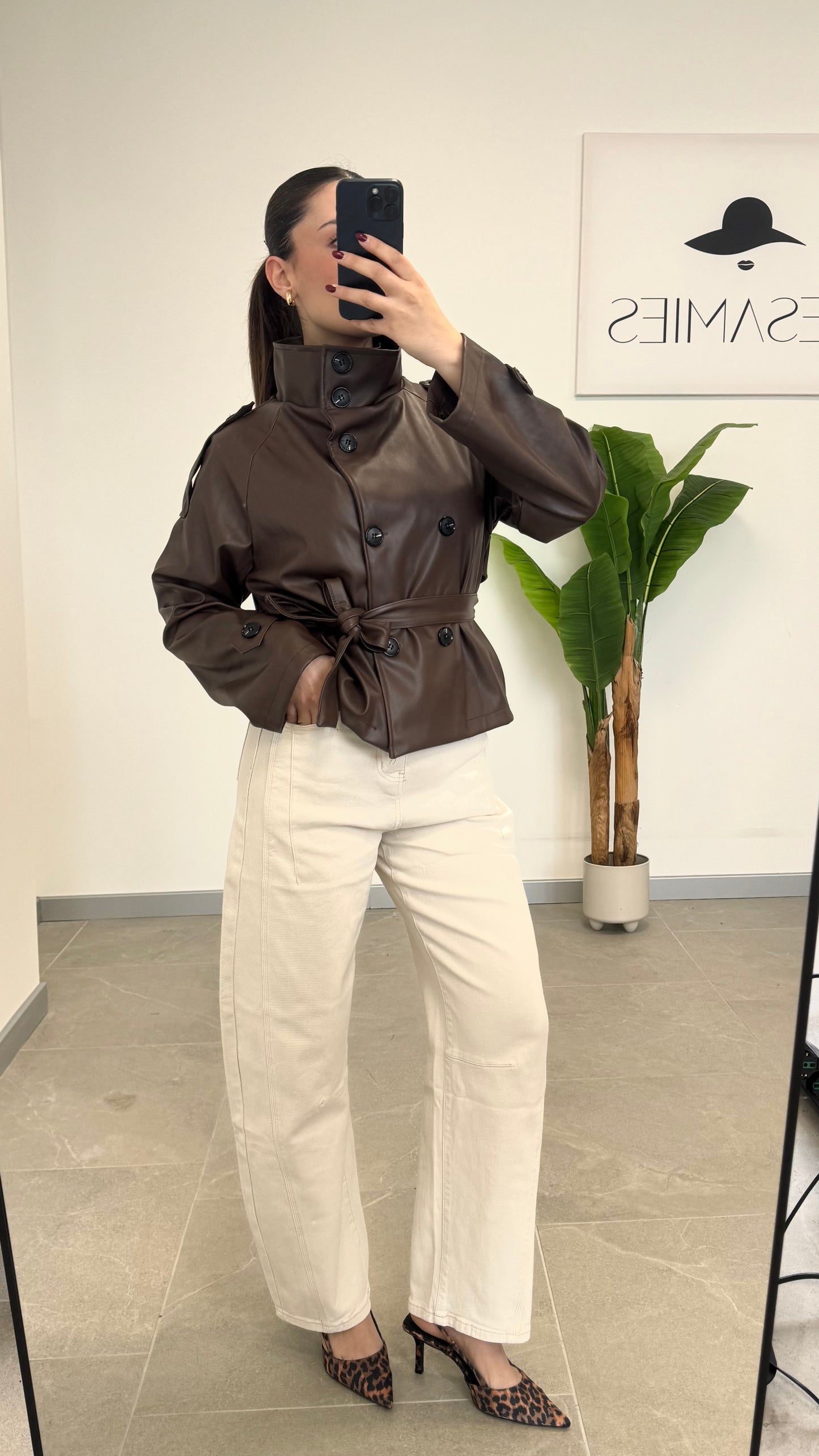 TRENCH ECOPELLE “MADAME”