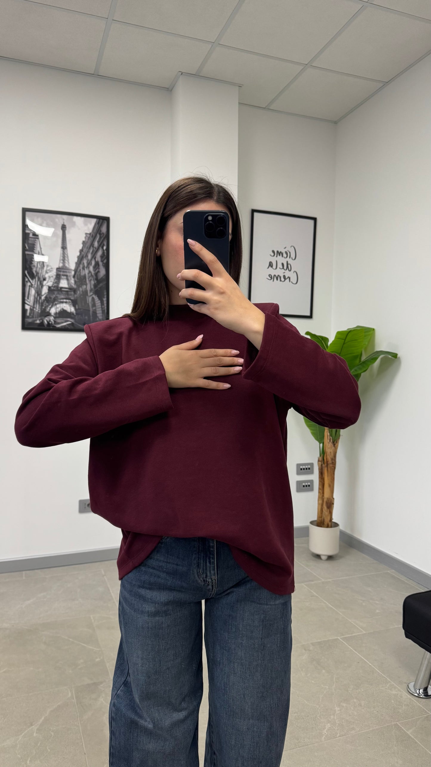 FELPA BASIC strutturata JUST WEST