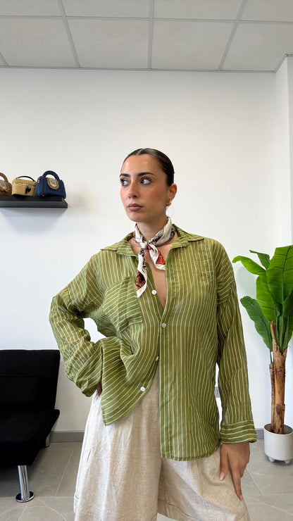 CAMICIA SEMI VELATA “GESSATA”