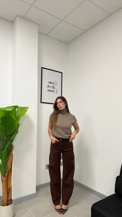 JEANS BROWN “5798”