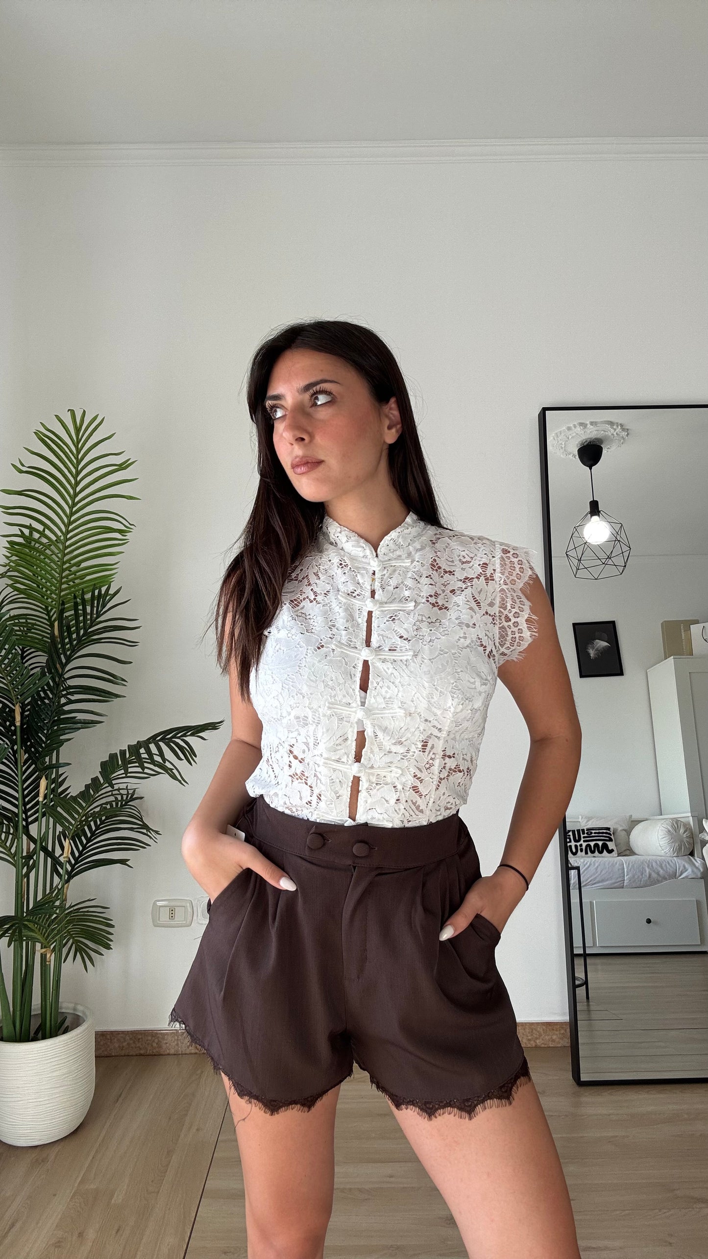MAGLIA IN PIZZO “NARA”