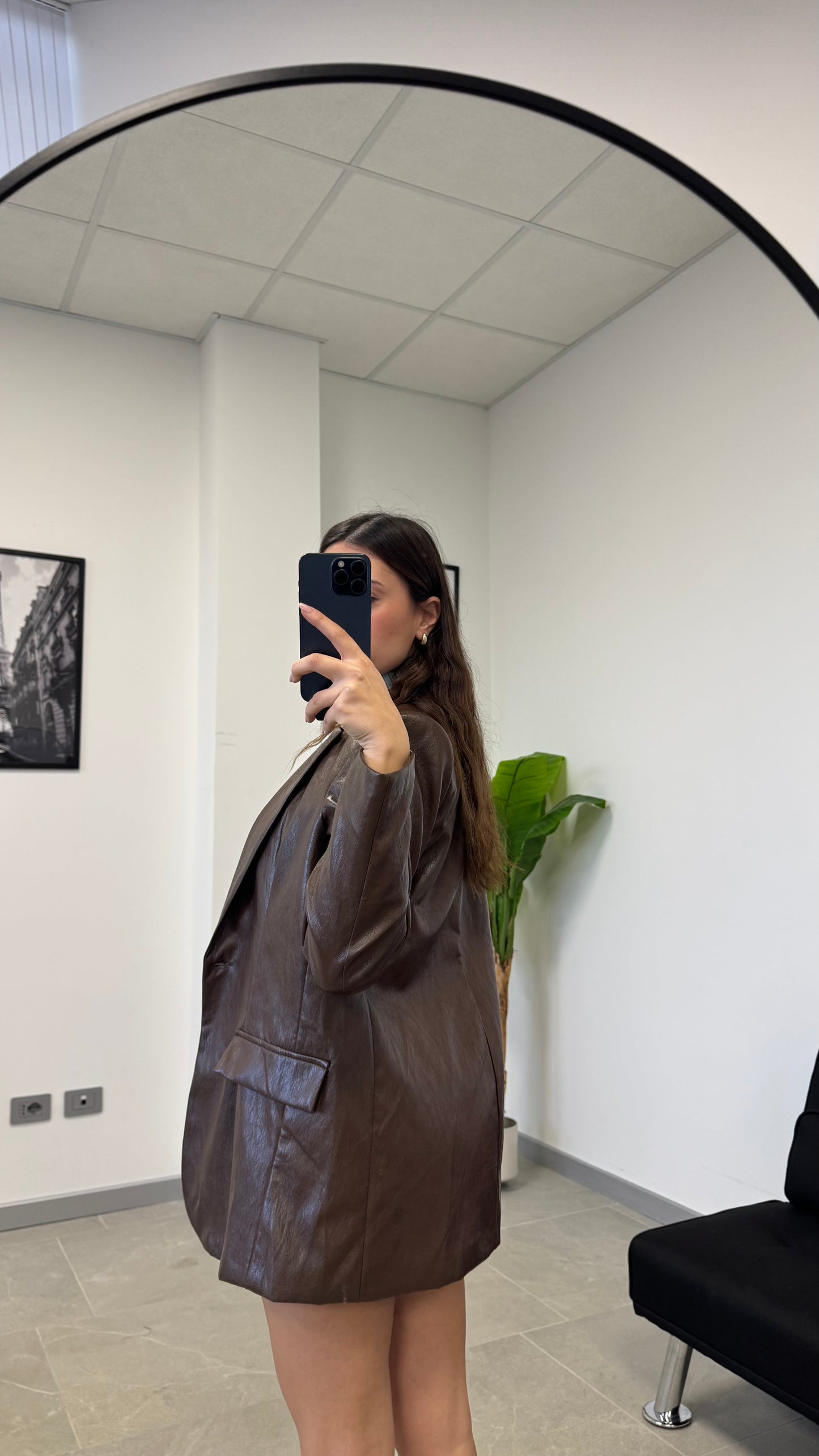 BLAZER EFFETTO “PELLE”