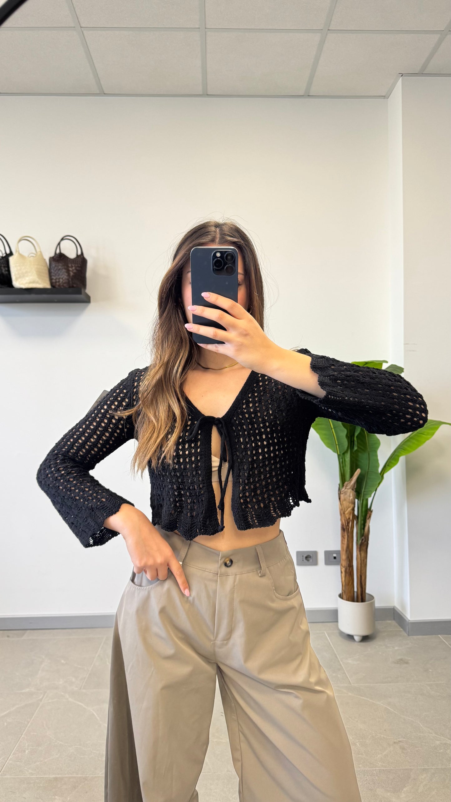 CARDIGAN IN FILO “SUN”