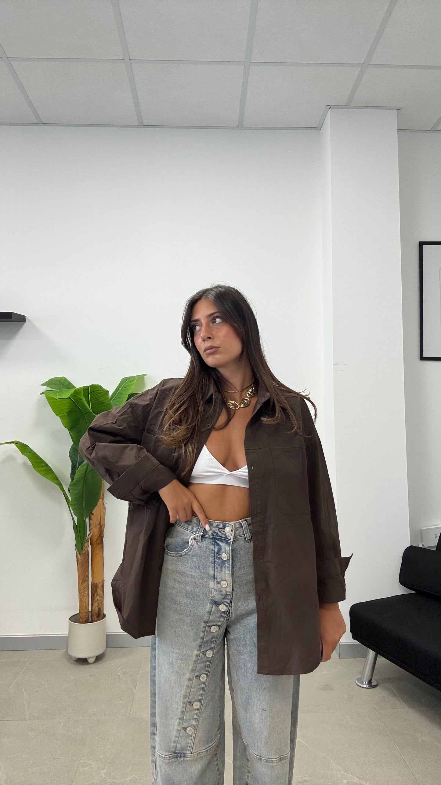 CAMICIA OVER SIZE in “JEANS”