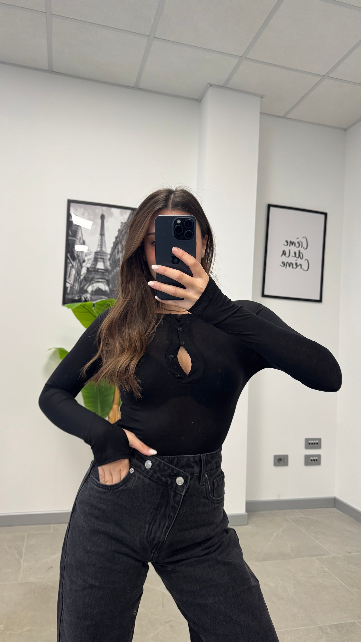 MAGLIA SEMI VELATA “BUTTON”