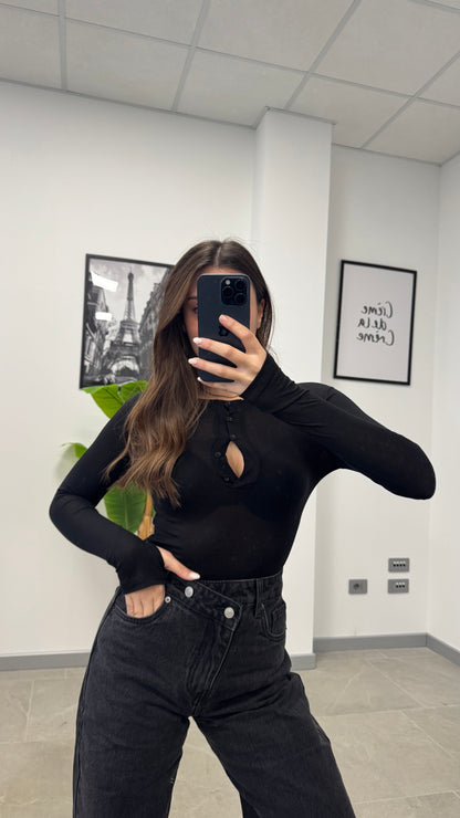 MAGLIA SEMI VELATA “BUTTON”