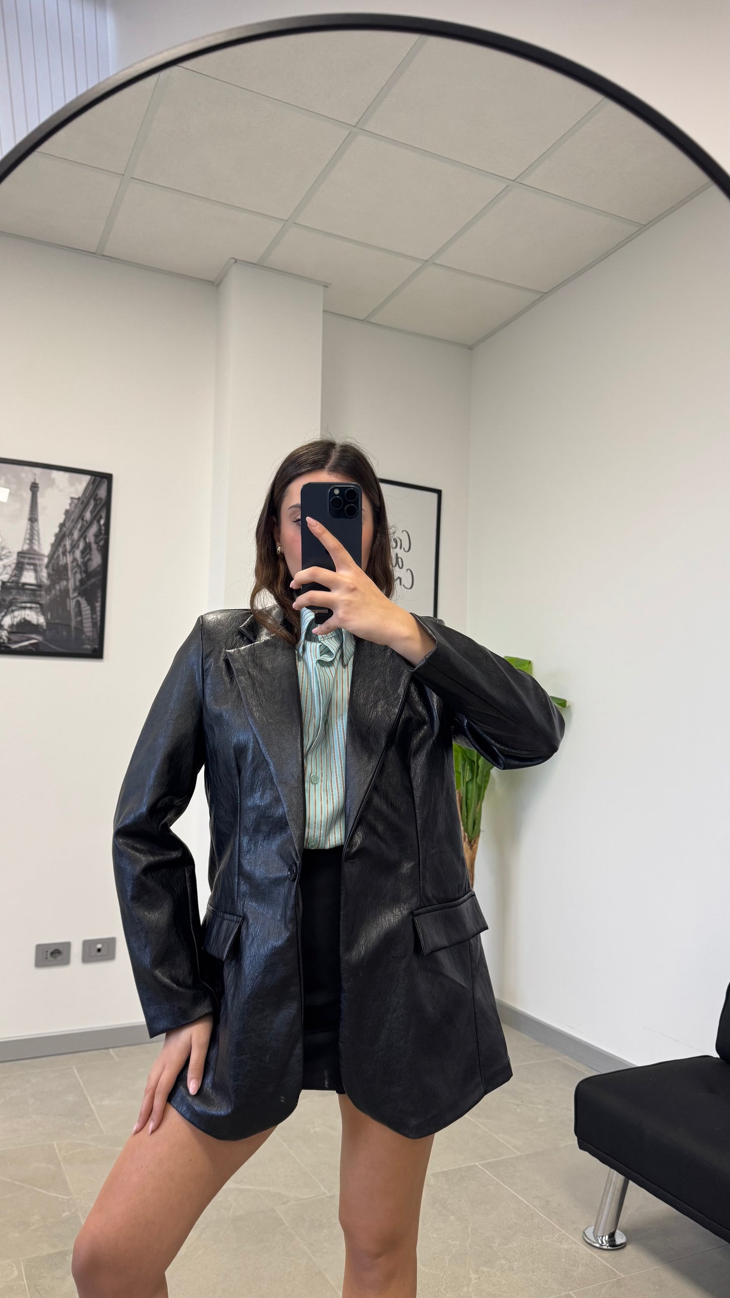 BLAZER EFFETTO “PELLE”