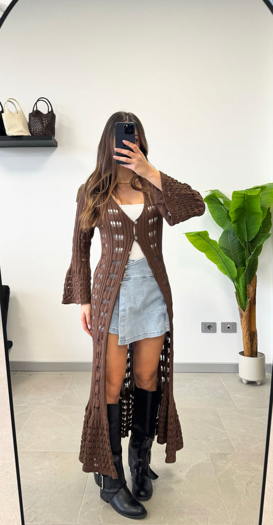 CARDIGAN LONG “IN FILO”