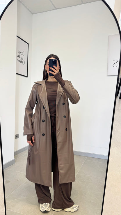 TRENCH ECOPELLE LUNGO