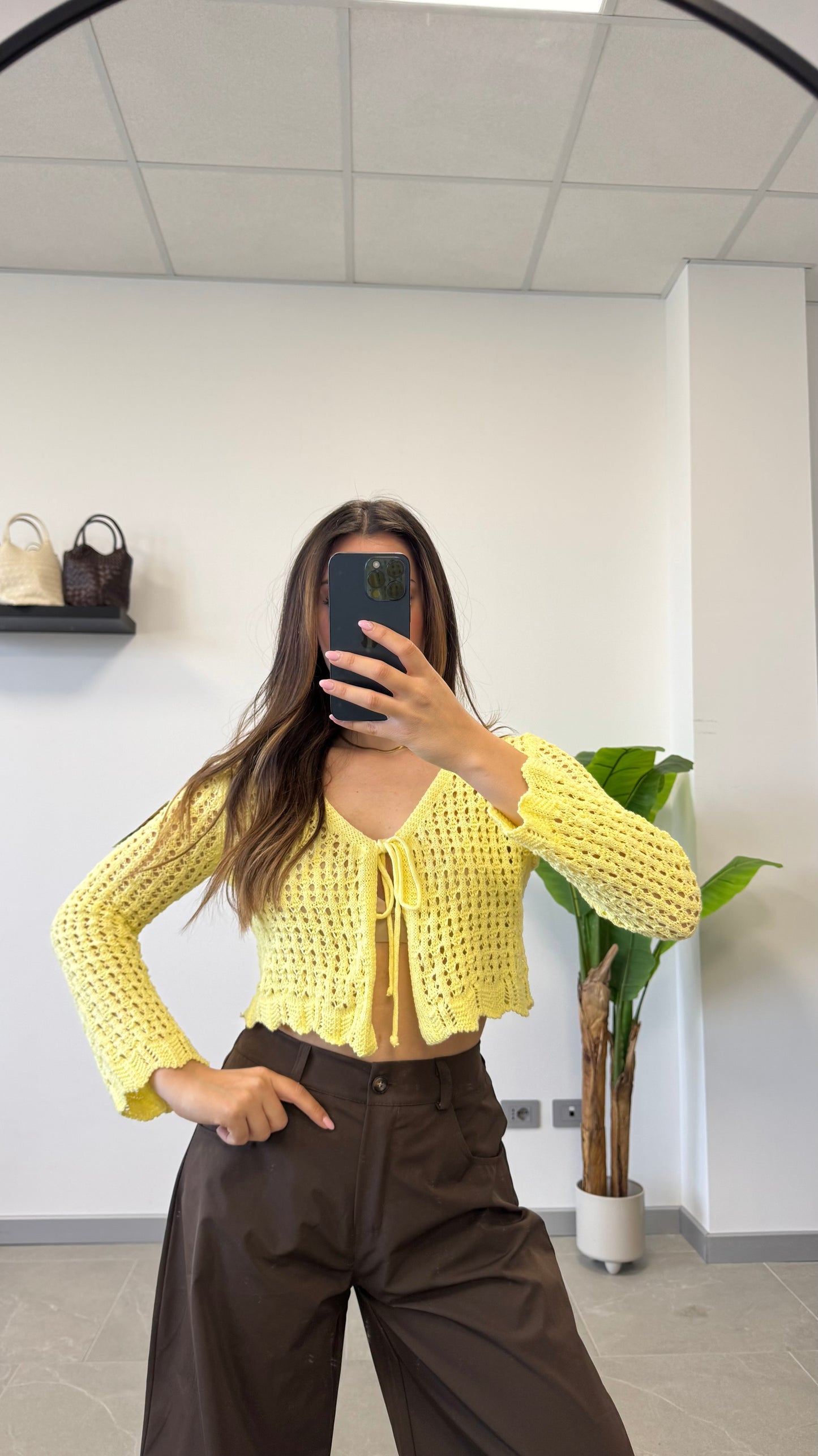 CARDIGAN IN FILO “SUN”