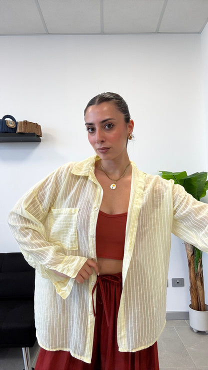 CAMICIA SEMI VELATA “GESSATA”