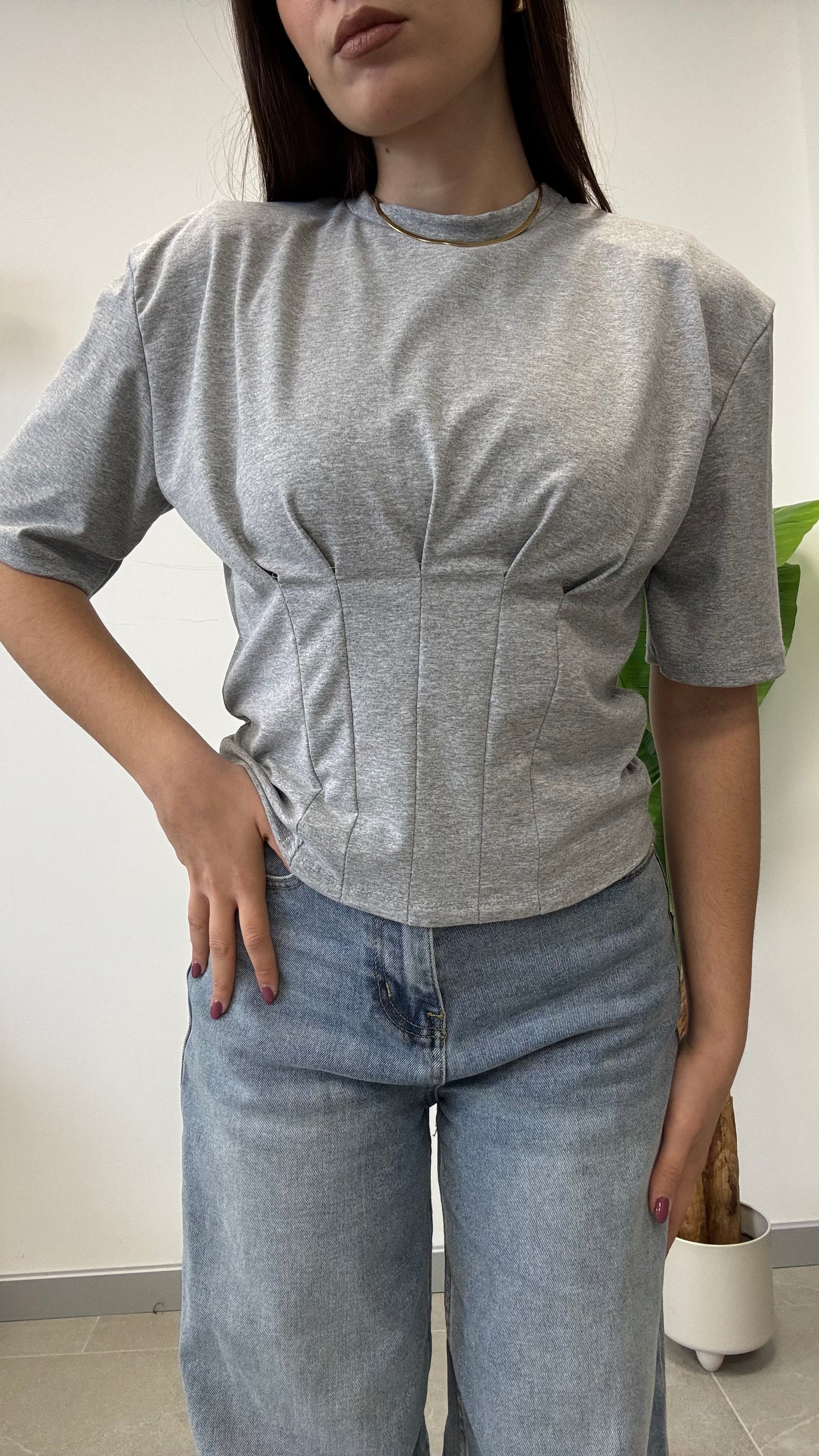 T-SHIRT CROP “LETY”