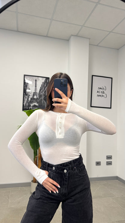 MAGLIA SEMI VELATA “BUTTON”