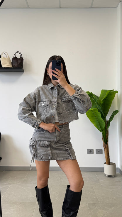 GIUBB  JEANS “GREY”
