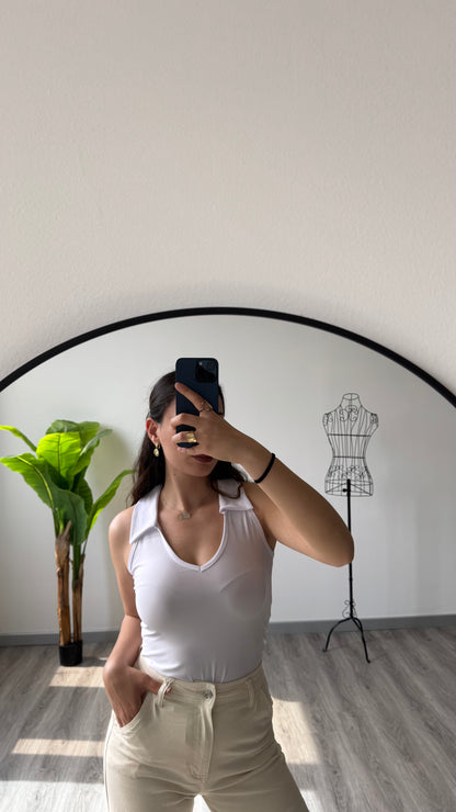 BODY SCOLLO CAMICIA