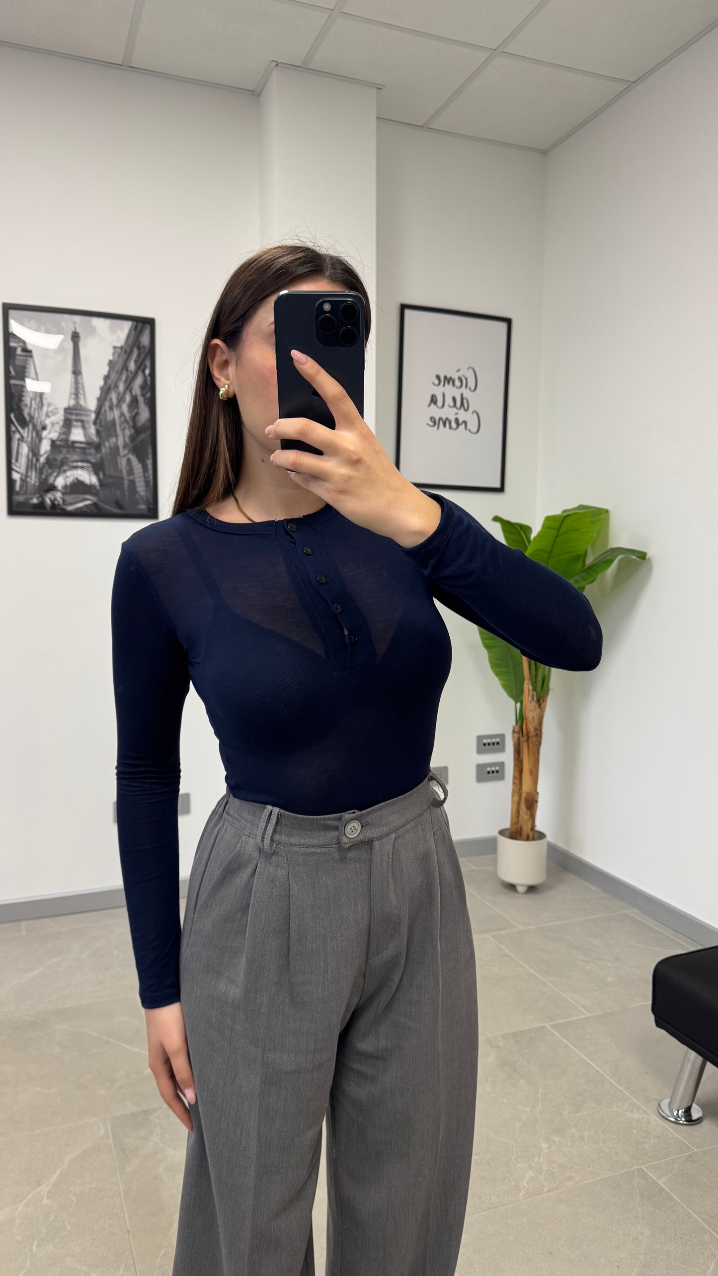 MAGLIA SEMI VELATA “BUTTON”