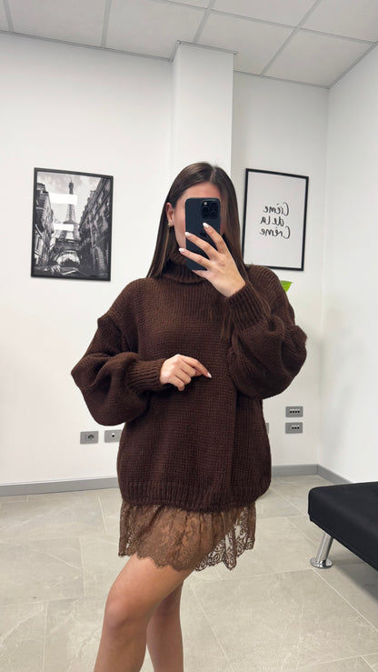 MAXI PULL “RICAMATO”