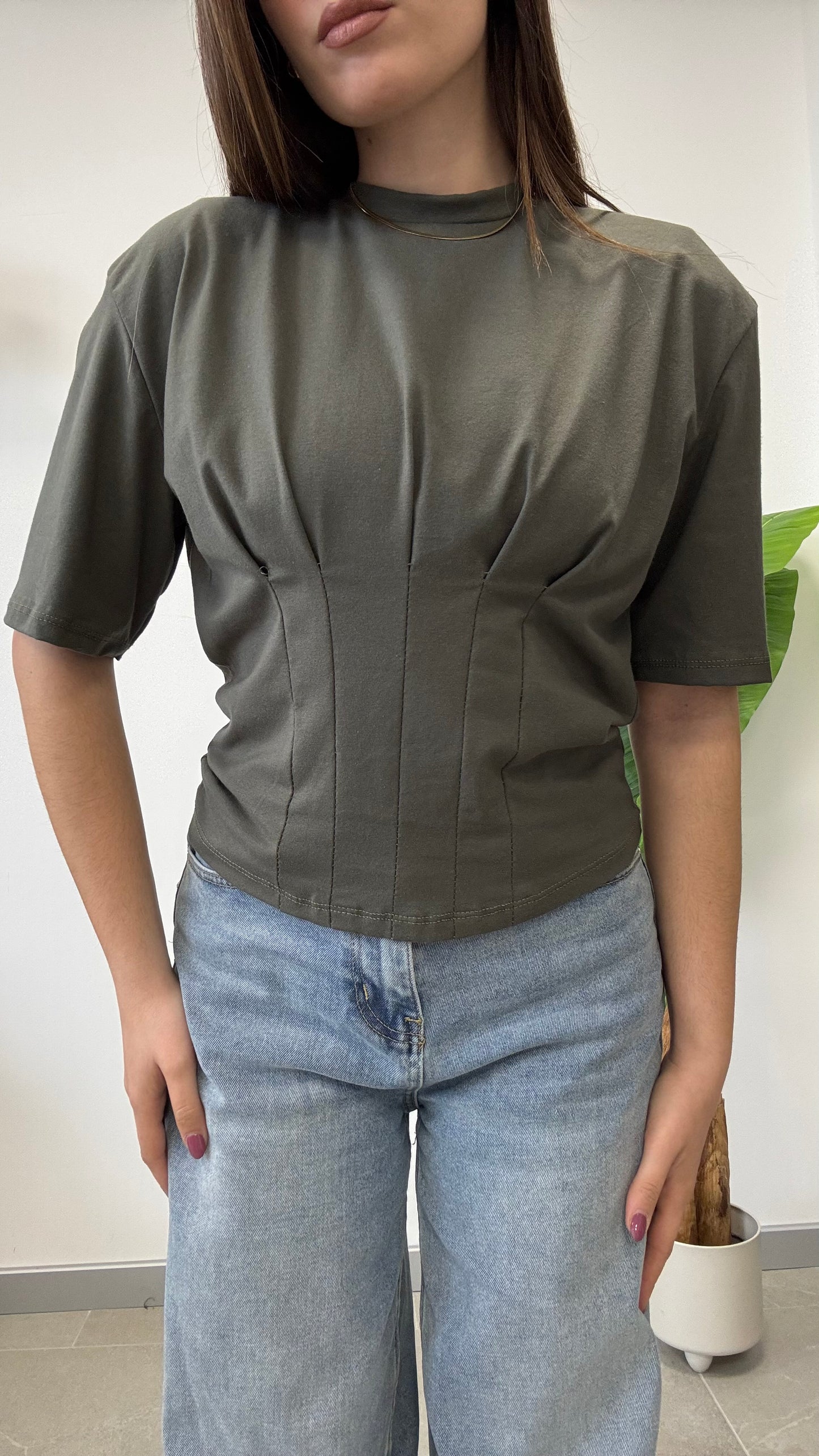 T-SHIRT CROP “LETY”