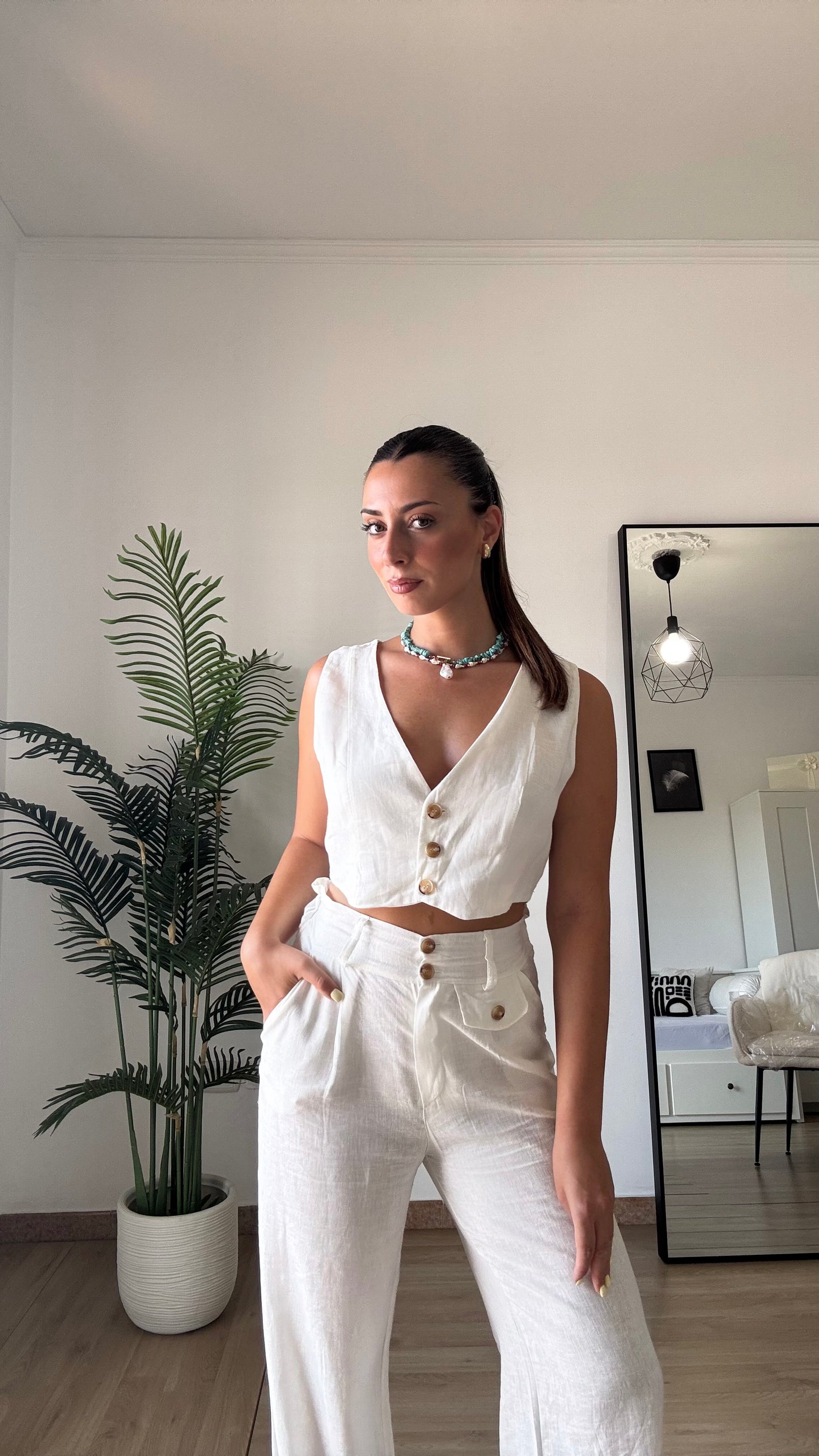 COORD GILET “IN LINO”