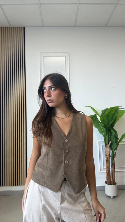 GILET in vellutino “MIRANDA”