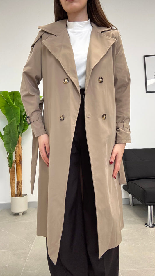 TRENCH IN COTONE MIDI
