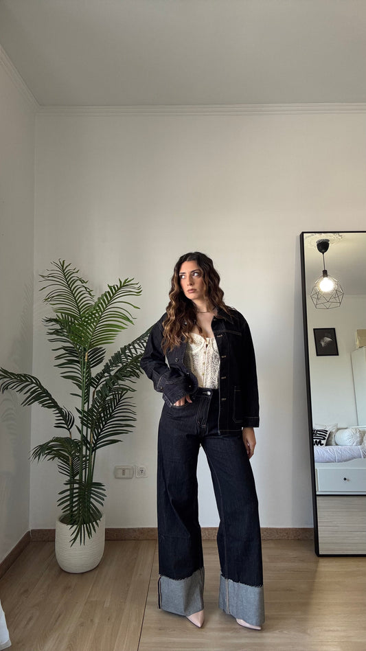 JEANS WIDE LAVAG ZERO