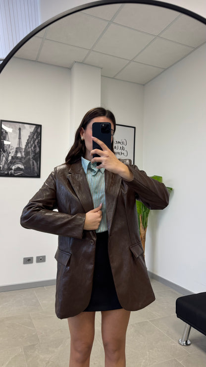 BLAZER EFFETTO “PELLE”