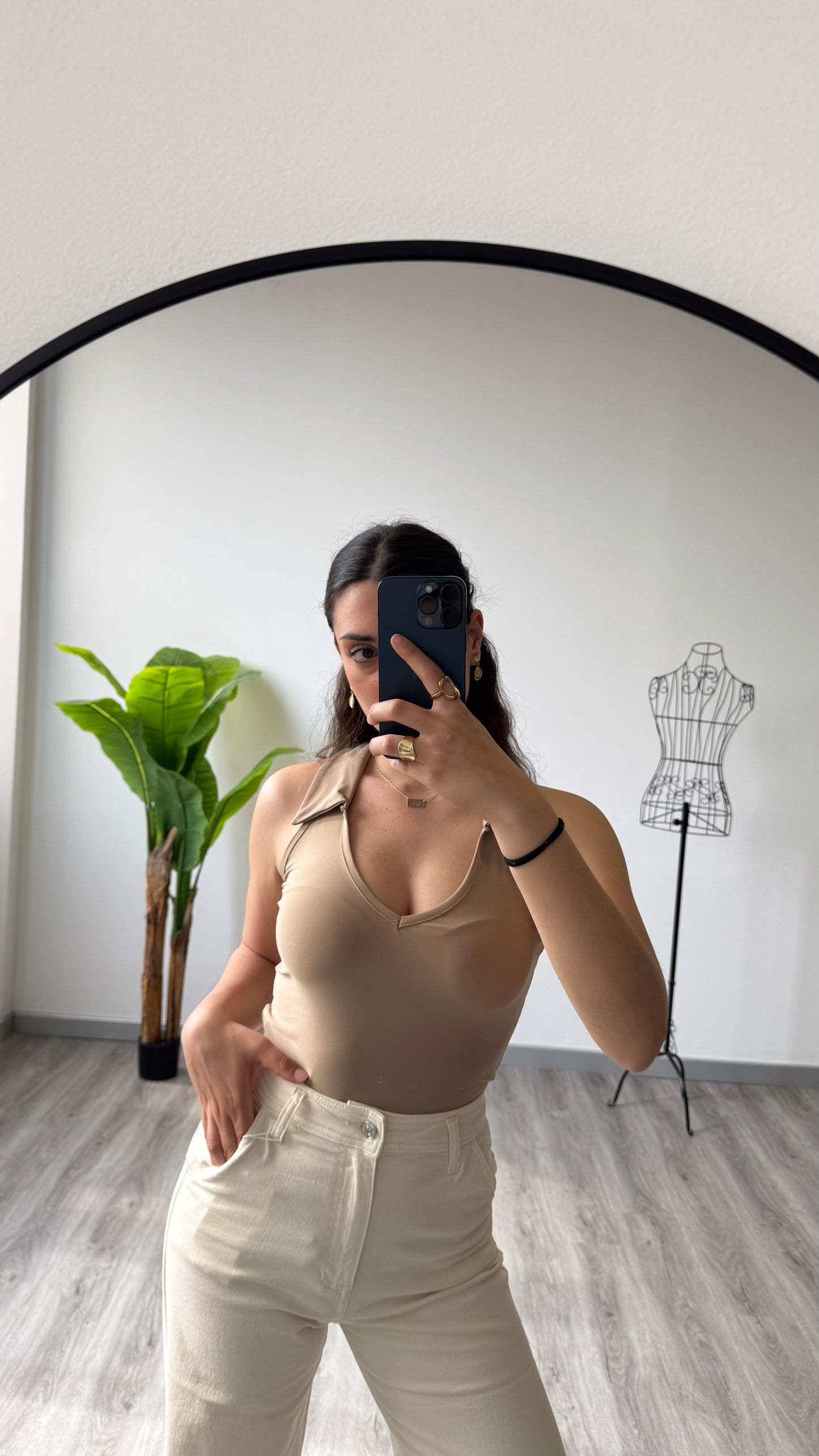 BODY SCOLLO CAMICIA