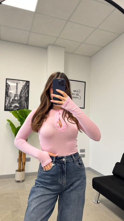 MAGLIA SEMI VELATA “BUTTON”