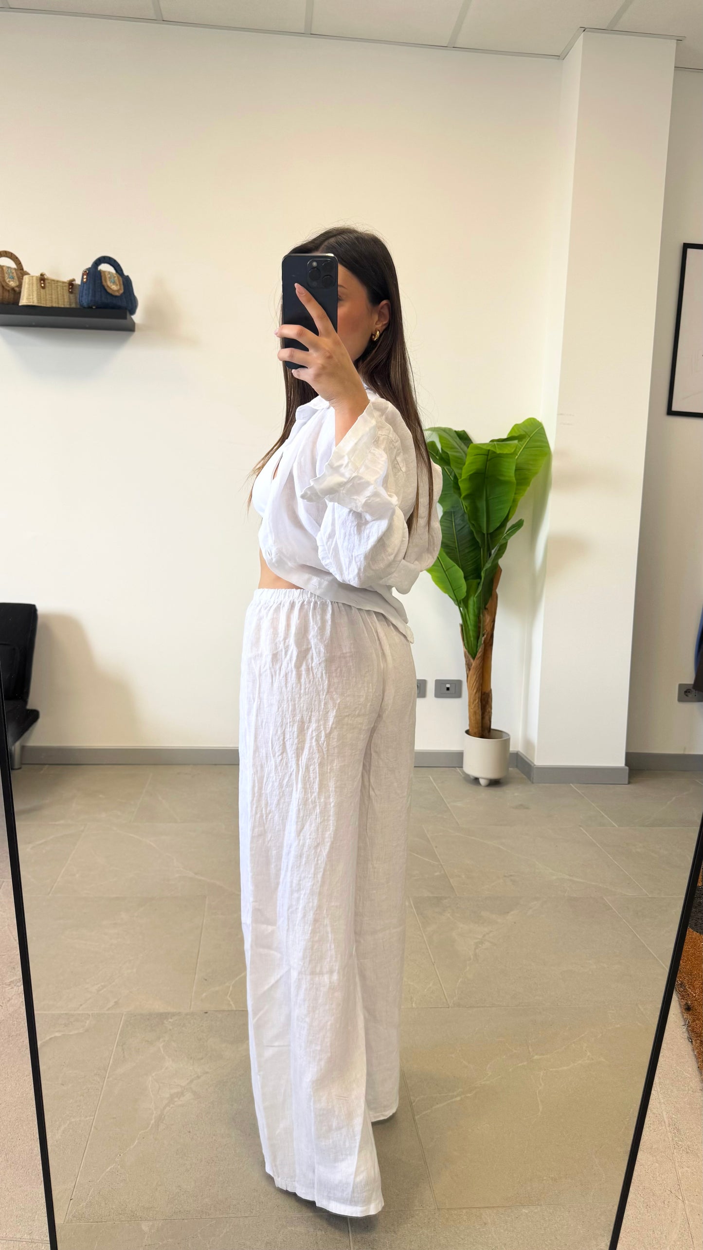 PANTALACCIO IN 100% LINO