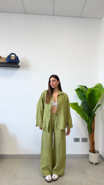 PANTALACCIO IN 100% LINO