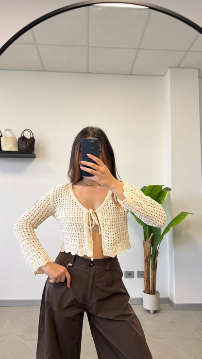 CARDIGAN IN FILO “SUN”