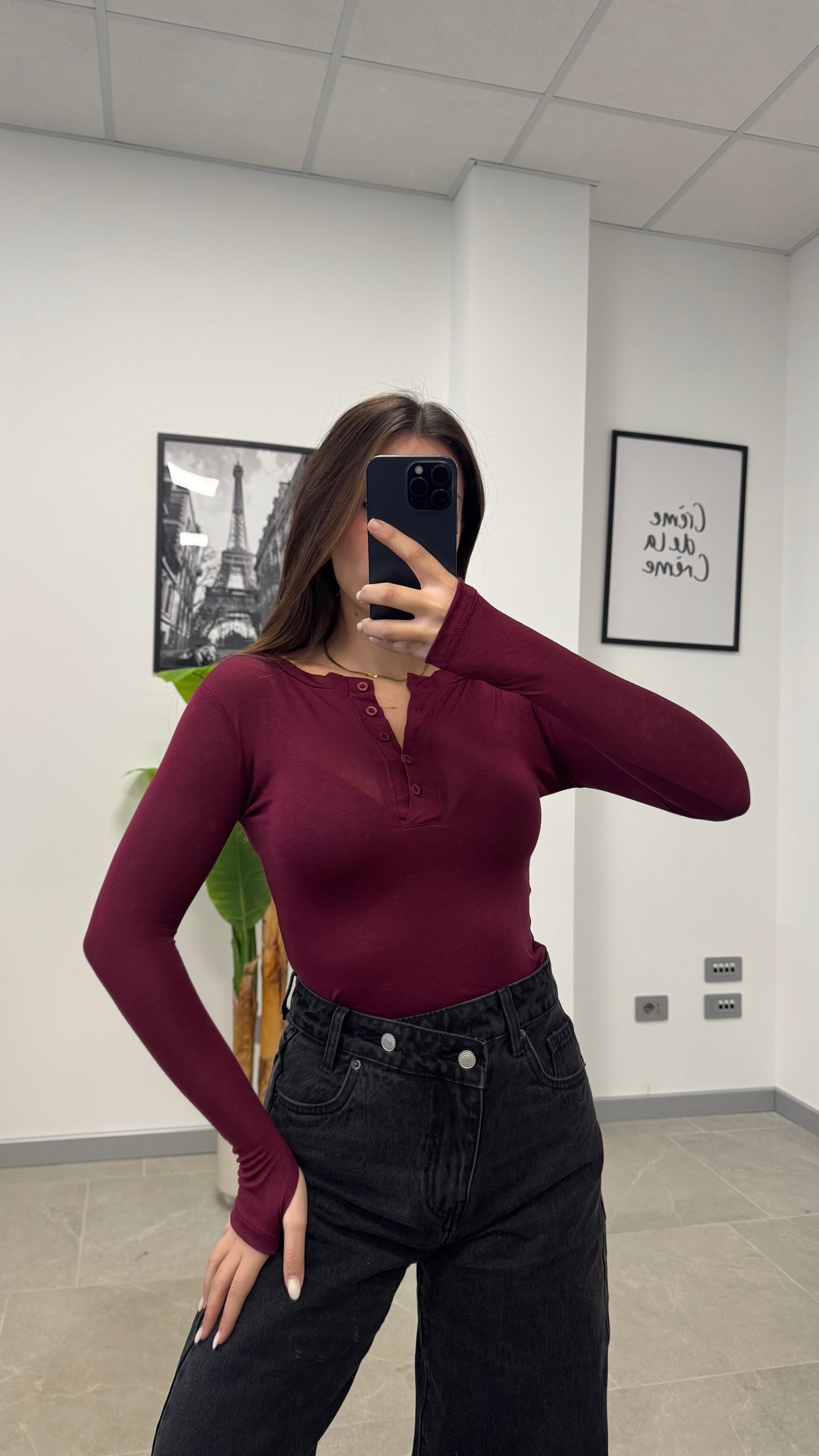 MAGLIA SEMI VELATA “BUTTON”