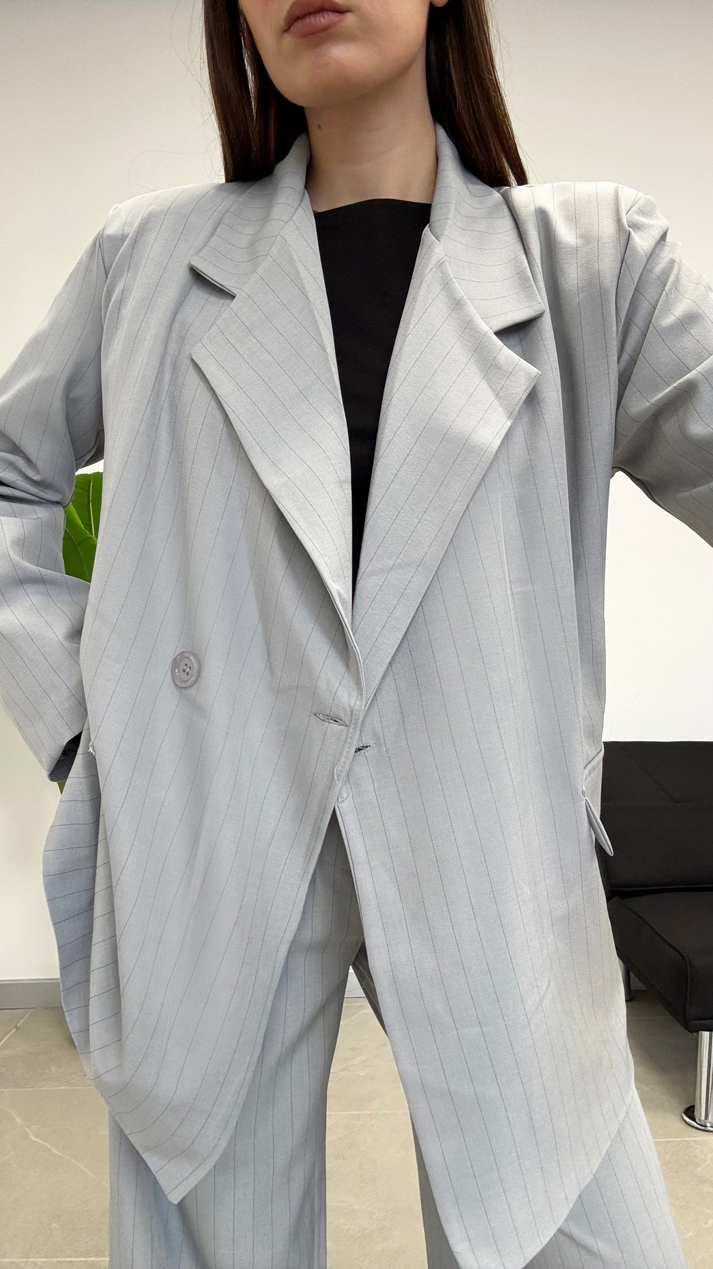 BLAZER OVER SIZE “GESSATO”