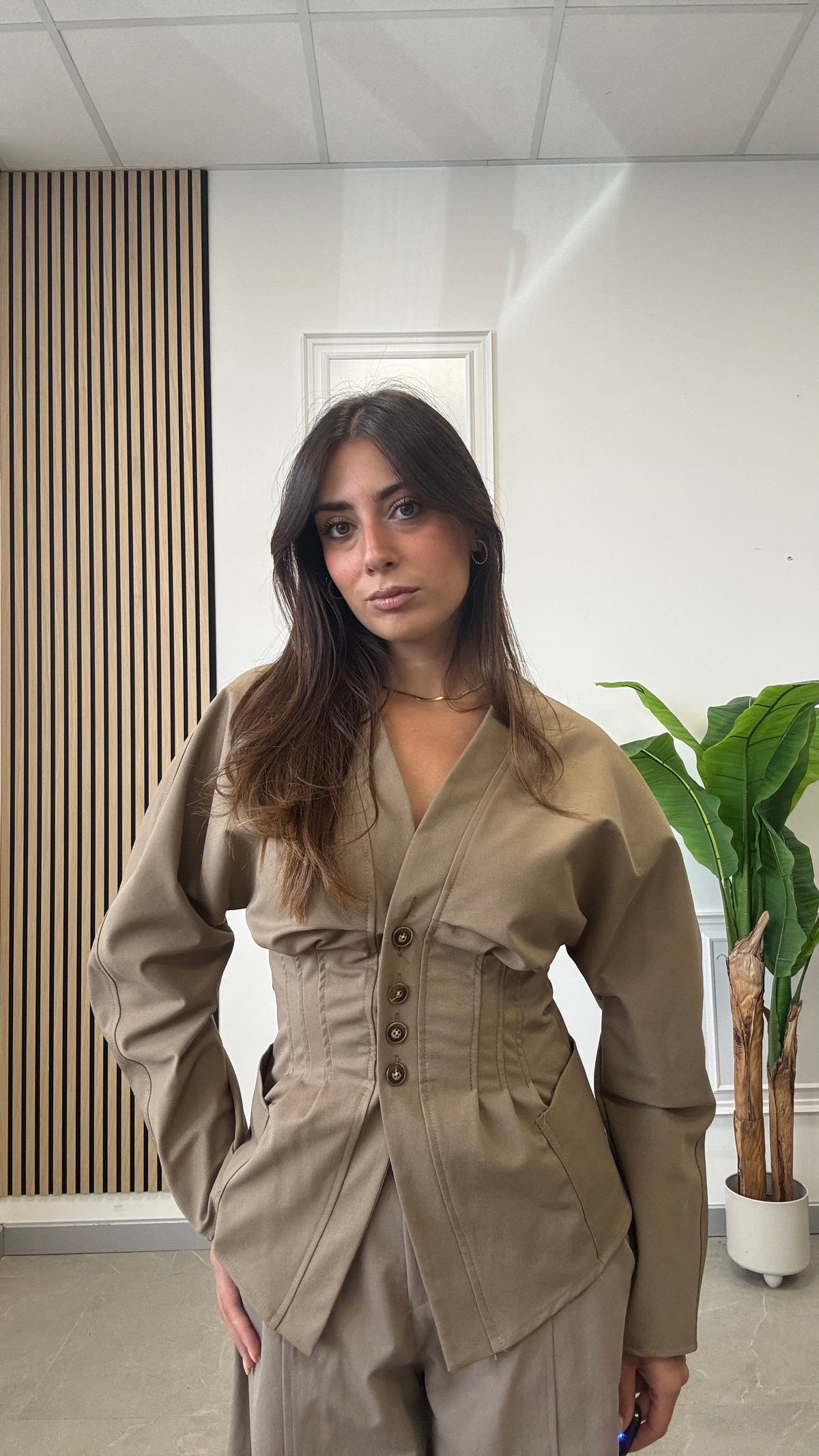 CAMICIA bustier “BUTTON”