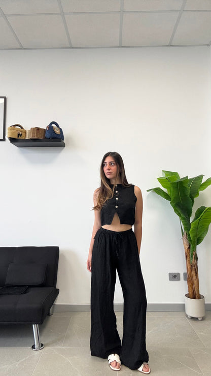 PANTALACCIO IN 100% LINO