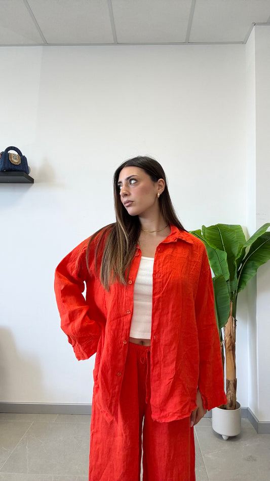 CAMICIA IN 100% LINO